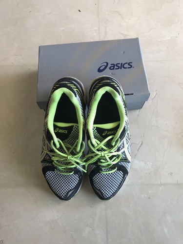 Asics black green gel 1170 - black,