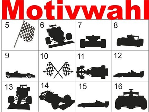 Ein aufkleber formel 1 - 5/,