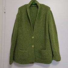 Damen Jacke Strickjacke Handgestrickt Gr.XL