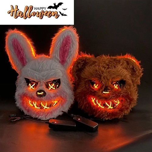 Led helle halloween maske - helle,
