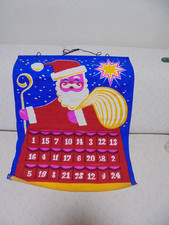 Adventskalender - Stoff - immer wieder zu benutzen - sauber - 60/50 cm