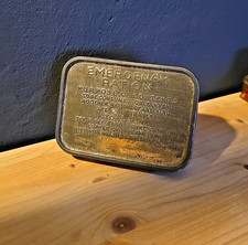 Emergency Ration Tin Blechdose Britische Armee 1943 Notration Leer