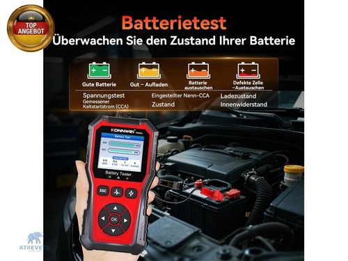Autobatterie tester kw331 6v - autobatterie,
