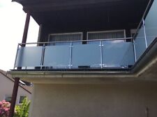 Edelstahl Balkongeländer mit  8,38mm VSG-Glas Geländer Treppe Selbstbau