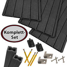 WPC Terrassendielen Dielen Komplettset Hohlkammerdiele Komplettbausatz 