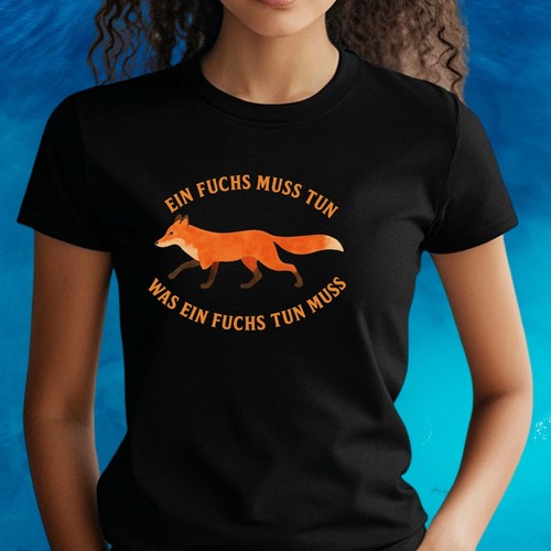 Frauen shirt lustiger fuchs - t-shirt,