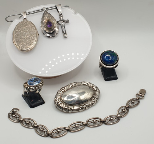 Konvolut schmuck silber 900 - silber,
