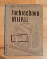 Fachrechnen Metall Reclam 1952