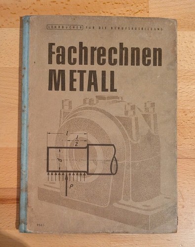 Fachrechnen metall reclam 1952 - metall,