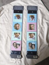 2 Bilderrahmen 43cm X 9cm Magnetische Bilderrahmenleiste für 4 Bilder Bunt 