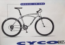 CYCO GROOVE BIKE CM-ONE - Frame Art Cruiser Design - VINTAGE - 24 Gang - Alu