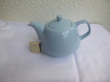 Melitta Minden große alte Teekanne hellblau feuerfester Boden ca. 1,5 Liter
