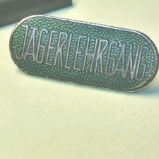 Jägerlehrgang, Brosche, ca. 30 x 13 mm Anstecknadel, Vintage, Jäger, Jagt, Orden