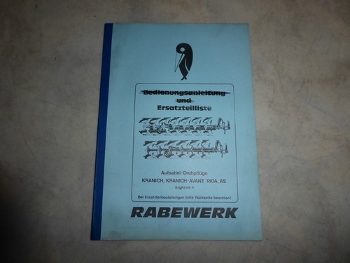 Ersatzteilliste rabe pflüge - rabe,