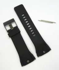 DIESEL Original Ersatzband Silikonarmband DZ4196 Uhrband schwarz 30 mm strap