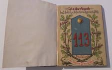 Orig. Liederbuch Badisches Infanterieregiment 113 Freiburg Baden Schulterklappe