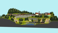 Anlagen-/Gleisplanung "Hohenstein" 230 x 132 cm - Märklin C-Gleis - Gleisplan H0