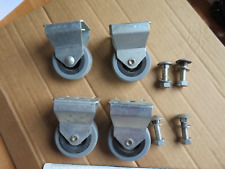 4 Möbelrollen Lenkrollen Transportrollen Rollen m. Anschraubplatte Bockrolle 7cm