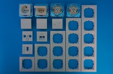 Merten System M / Rahmen M-Pure polarweiß gl. Schalter Steckdosen usw - Auswahl