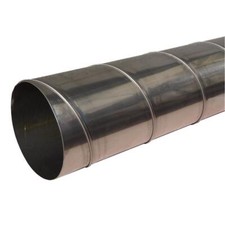 Wickelfalzrohr rund Edelstahl