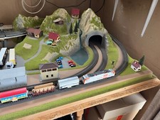 eisenbahn anlage h0 Märklin ca.2 m Länge 1 m Breite 