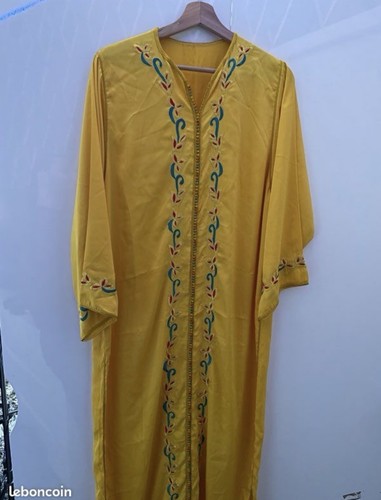 Marokkanischer kaftan gelb - marokkanischer,