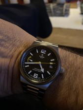 TUDOR North Flag Schwarzes Zifferblatt Chronometer Herren Armbanduhr