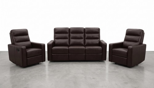 Echtleder kino sofa set - echtleder,