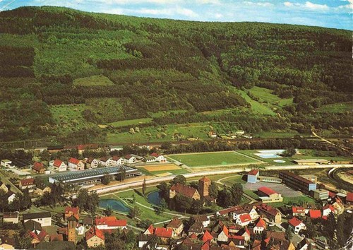 Burgsinn fliegeraufnahme - burgsinn,