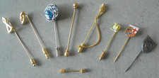 9 Stück Anstecknadel verschiedene Designs und Größen Schmuck Konvolut Nr. 4051