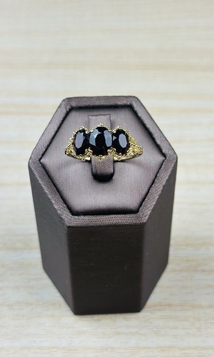 Granat ring gold vintage - kt,