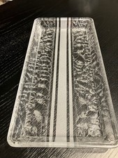 Glas-Servierplatte, rechteckig