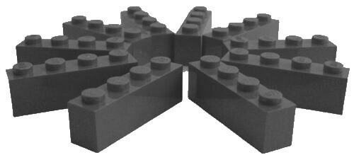 Lego stück stein - stein, in