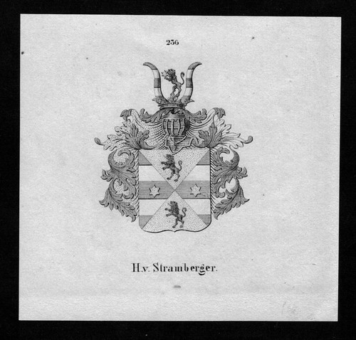 1840 stramberger wappen adel - 1840,