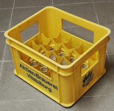 Aktien-Brauerei Vilsbiburg 20er Bierkasten alt Euro-Flaschen, Kunststoff Plastik