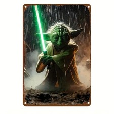 Blechschild Yoda mit