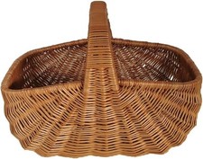 Einkaufskorb aus Weide Braun
