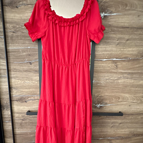 Damen maxikleid rot - damen,