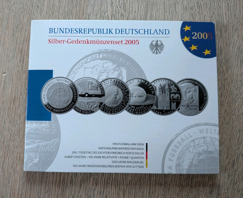 Brd silber gedenkmünzenset - brd, silber-gedenkmünzenset
