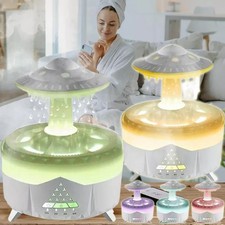 350ML Luftbefeuchter LED Licht Ultraschall Duftöl Aroma Diffuser Humidifier Mini