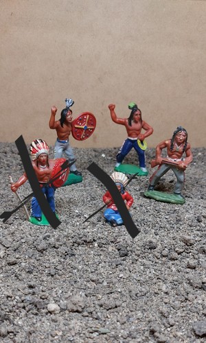 Western indianer figuren set - indianer,