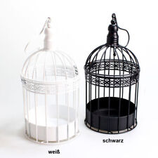 Deko Vogelkäfig rund Ø14,5cm x H30cm Metall Dekokäfig Blumen Pflanzen Garten