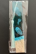 Handmade Handgefertigt Lesezeichen Meer Maritim Quallen Wasser Sea