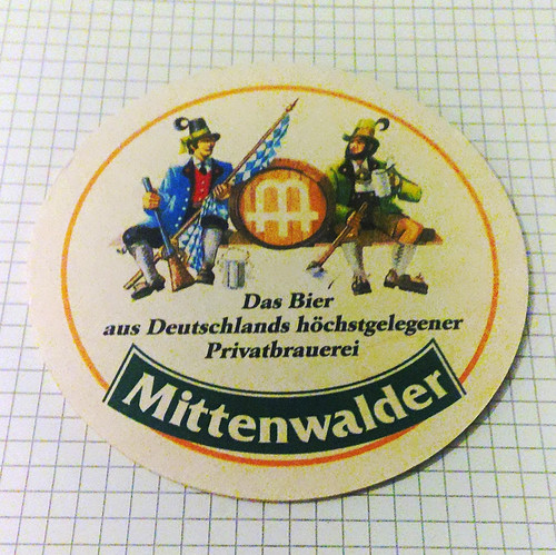 Mittenwalder bierdeckel - 2x,