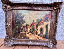 Alt/ Antik Schönes Bild Ölgemälde SCHÖNER RAHMEN Künstler signiert  Alter?