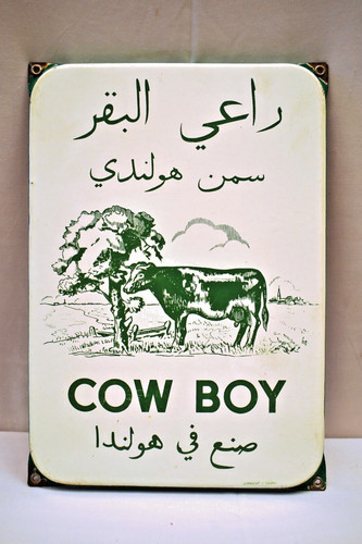 Vintage cow boy porzellan - cow,