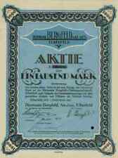 Hermann Bergfeld 1922 Elberfeld Wuppertal Ronsdorf Otto Enke Cottbus 1000 Mark