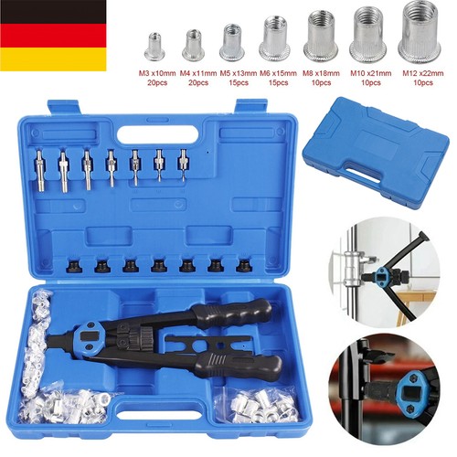 Einnietmuttern m12 110 tlg - einnietmuttern, m3-m12