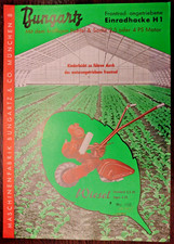 Original Bungartz Wiesel Einradhacke H1 Prospekt / Verkaufsprospekt