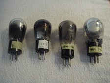 4 StückTelefunken RE134 Triode Röhre historische Radioröhre Tube Elektronenröhre